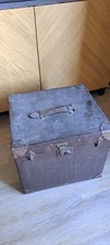 Antique Steamer Trunk 17.5" x 15.5" x 15.5" circa 1920s