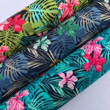 Tropical Cotton Poplin Floral