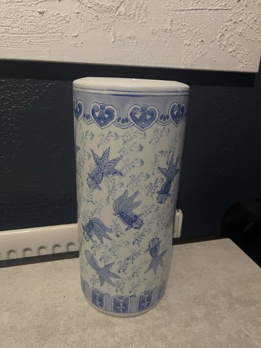 Tall cylinder ceramic vase - tall,
