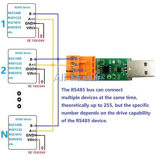 Usb rs485 bus converter - rs485,