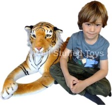 White Brown Tiger Leopard Lion Panther Soft Plush 100 cm - 160 cm Deluxe Paws® …