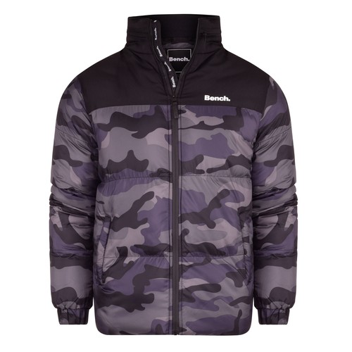 Mens bench hooded camo jacket - mens,