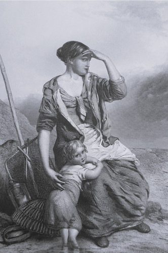 1850 poole fisherman - 1850, wife