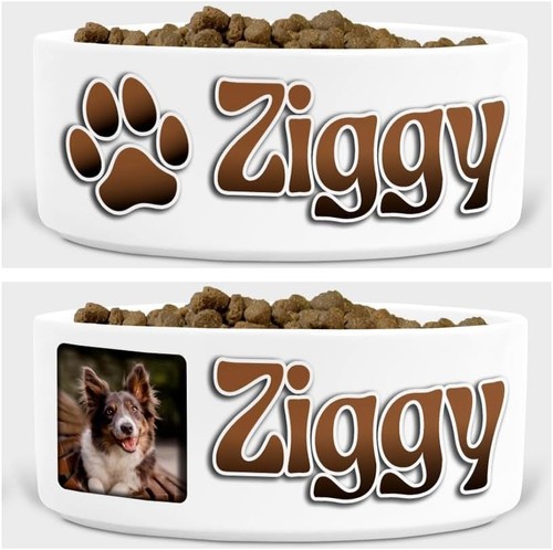 Personalised dog bowl with - bowl,