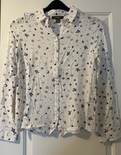 Primark White Printed Blouse