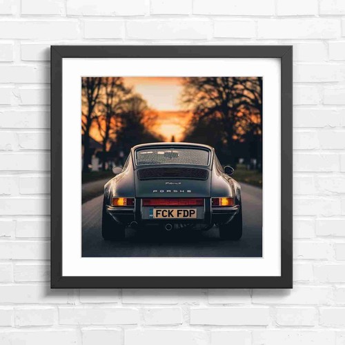Classic porsche 911 sunset - porsche,