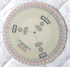 Two Old GPO Telephone Engineers Circular Slide Rules Calculators