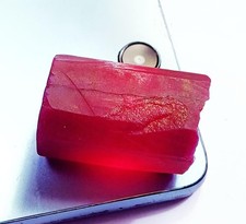 Natural red beryl - red,