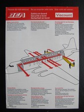 BEA safety card VISCOUNT