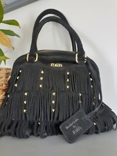 Faith Suede Studded Tassel Handbag