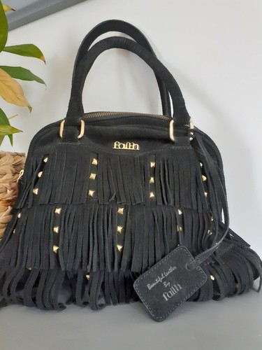 Faith suede studded tassel - studded,