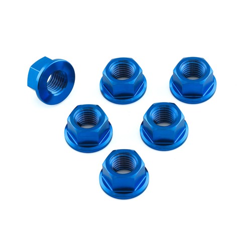 Titanium sprocket nuts - titanium, x6