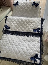 Babies White Quilted Coach