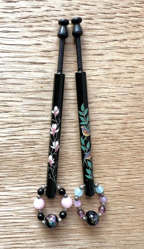 Ebony lace bobbins - ebony,