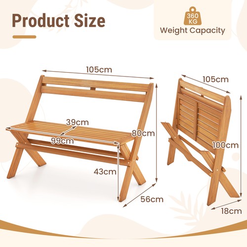 Folding garden bench for - folding,