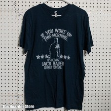 24 Jack Bauer TV Show Graphic Shirt Size Large 2007 Spared Your Life