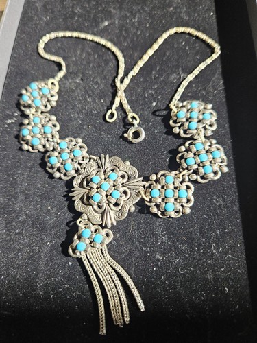 Turquoise silver tone - turquoise,