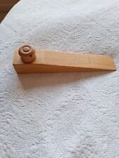 handmade door stop From Reclaimed  Wood With Turned Knob