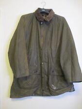 Vintage Barbour Gamefair Waxed Jacket Mens C44in 112cm Brown 90s A123