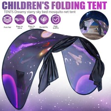 Children Kid Dream Tent Bed Cabin Canopy Pop Up Foldable Home Indoor Playhouse