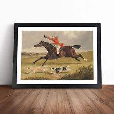 Fox Hunting Vol.1 By John Frederick Herring Framed Canvas Wall Art Print Picture