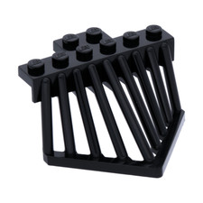 NEW LEGO® Train Black Cow Catcher 2x6 Steam Locomotive Front Plow Grill 90201