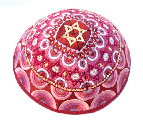 Kippah yarmulke embroidered - kippah, yarmulke-embroidered
