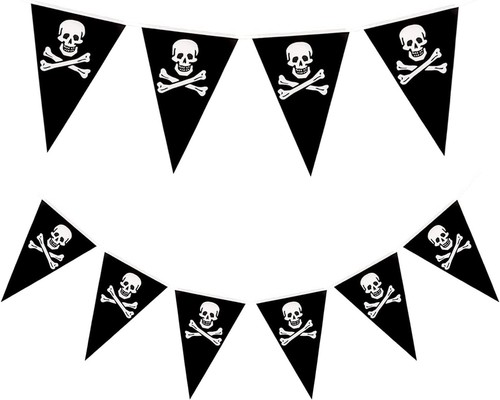 2pcs 20ft pirate bunting - 2pcs,
