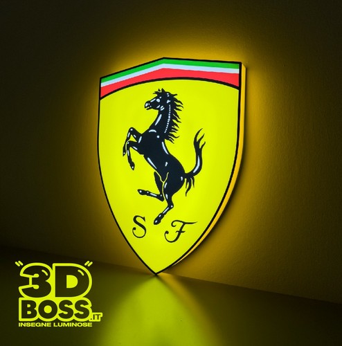 Ferrari lighted sign - lighted, led