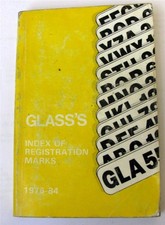 GLASS'S Index Registration Numbers 1976-84 Car Reg Marks