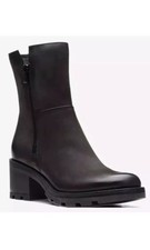Clarks Ladies ODOLLO ZIP Black