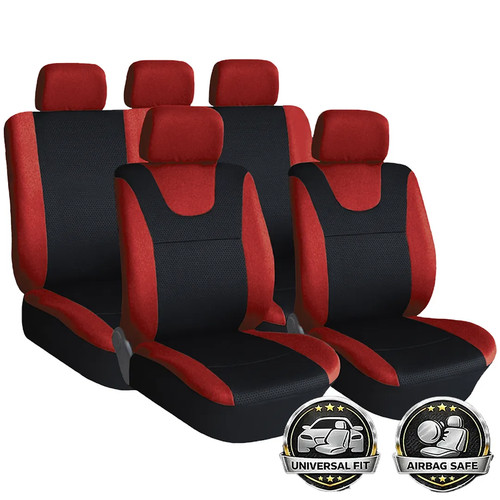 For dacia 9pc black red - -, seat