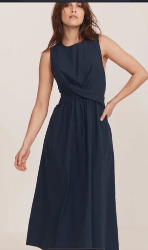 Navy twist sleeveless - m&s,