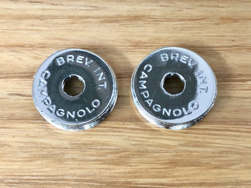 Campagnolo flat crank caps - -,