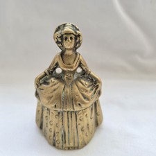 Brass bell crinoline lady - brass,