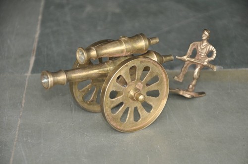 Vintage solid brass - vintage, double