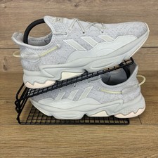 Adidas Shoes Unisex Size UK 7.5 Ozweego Originals Beige Gym Running Trainers