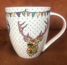 Queens by Churchill The Caravan Trail 'Festival Stags’ Fine China Mug