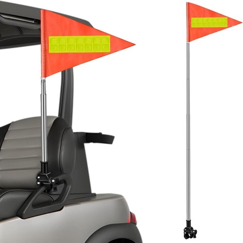 Telescopic safety warning flag - telescopic,
