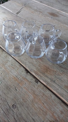 Vintage clear faceted glass - vintage,