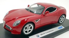 Welly 1/18 Scale Diecast 18013W - Alfa Romeo 8C Competizione - Red