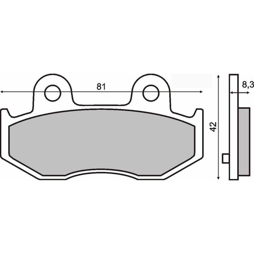 Rear brake pads - brake, suzuki