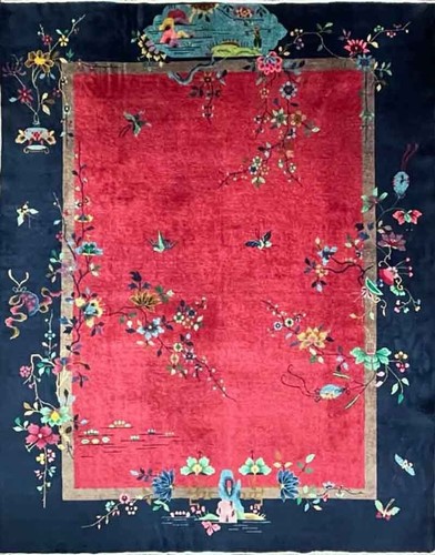Art deco chinese carpet - deco, carpet,