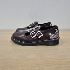 Dr Martens 8065 Polley Lace Christmas Market White Red Leather Size Boots Uk 5