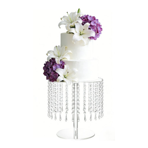 Clear 12in acrylic cake stand - 12in,