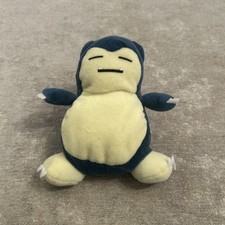 Vintage Nintendo Gamefreak Snorlax Pokemon Beanie Teddy sort toy  
