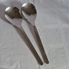Retro Viners SABLE: 2  Stainless Steel Table / Serving Spoons  21.5 cm 