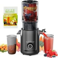 Hobsir hob Cold Press Juicer 135mm Masticating Slow Juicer with 300W Motor Large