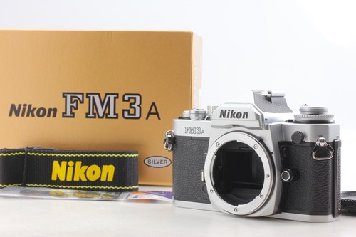 Mint nikon fm3a silver 35mm - nikon,