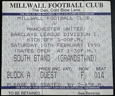 Ticket 89-90 Millwall -